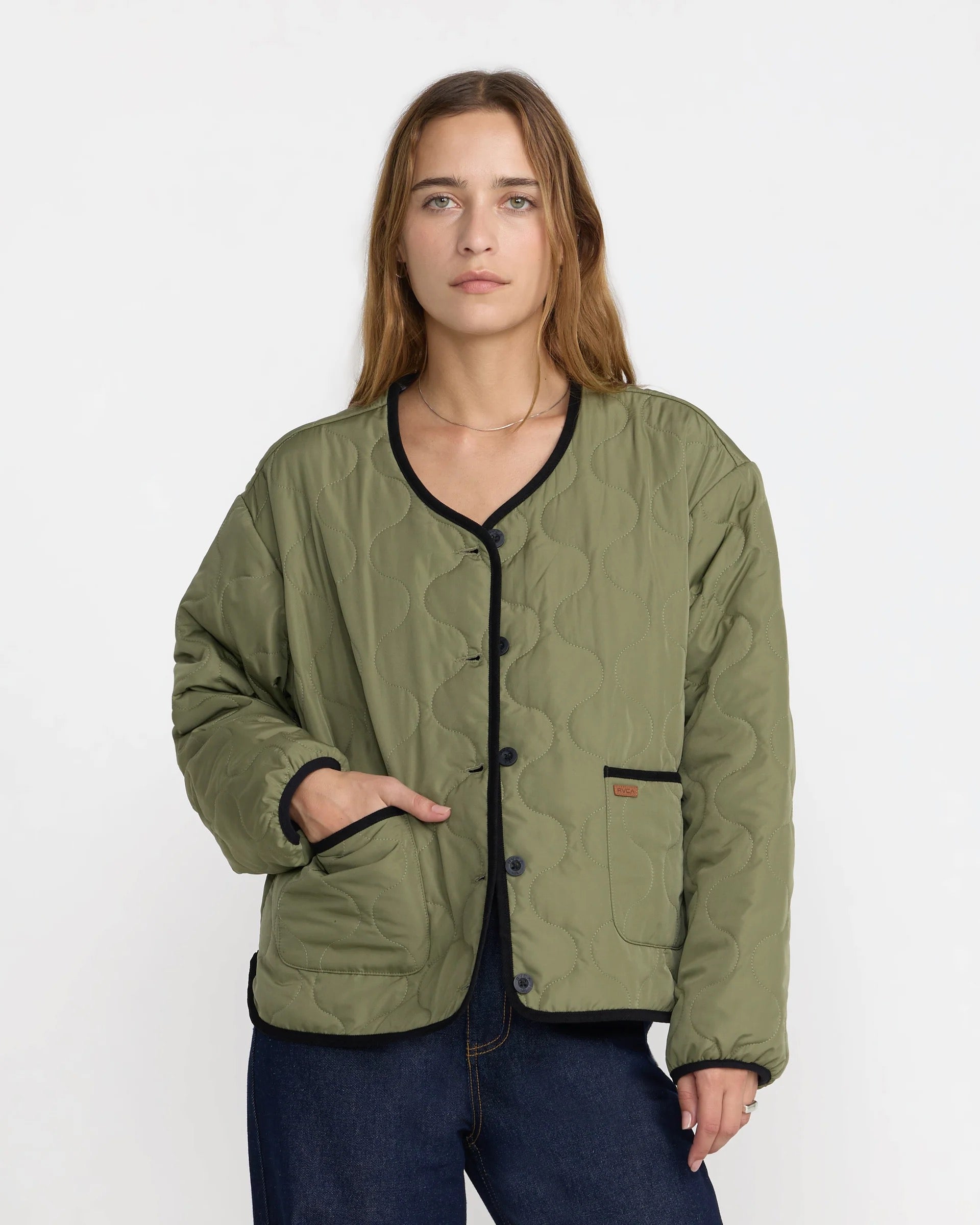 Hudson Reversible Liner Jacket - Olive