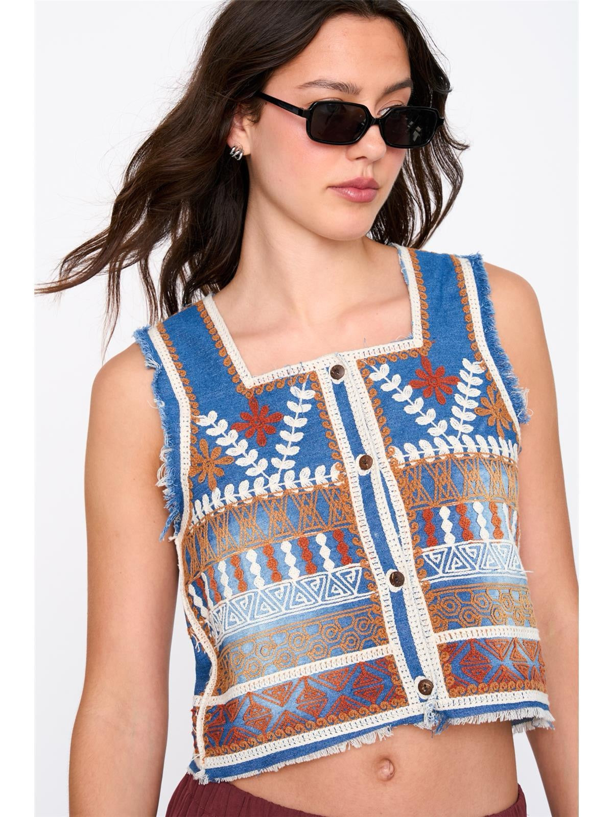 Patterned Vest