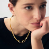 Trippy Three Wheat Stack Necklace