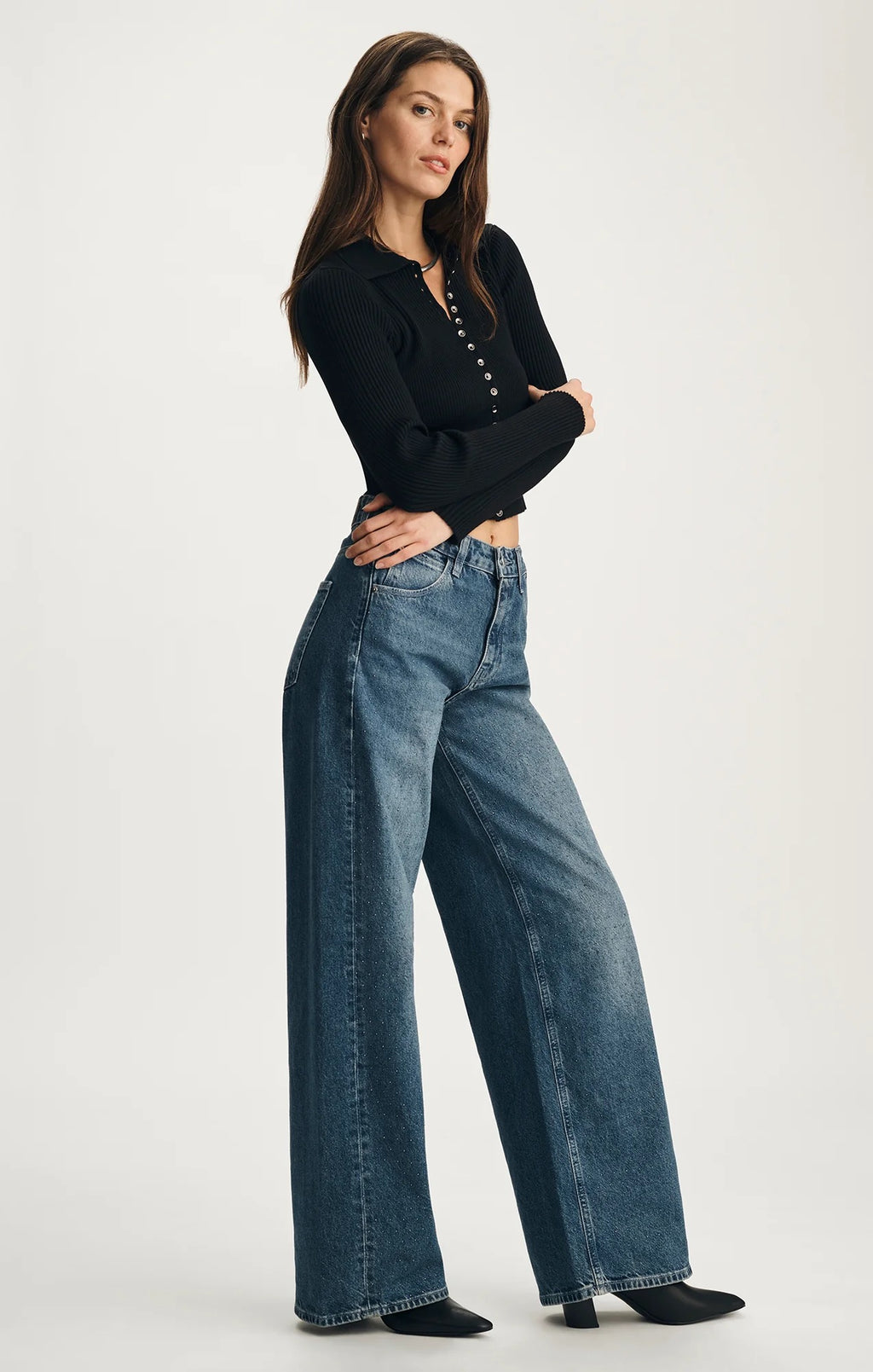 Siena Jean - Mid Blue Shiny
