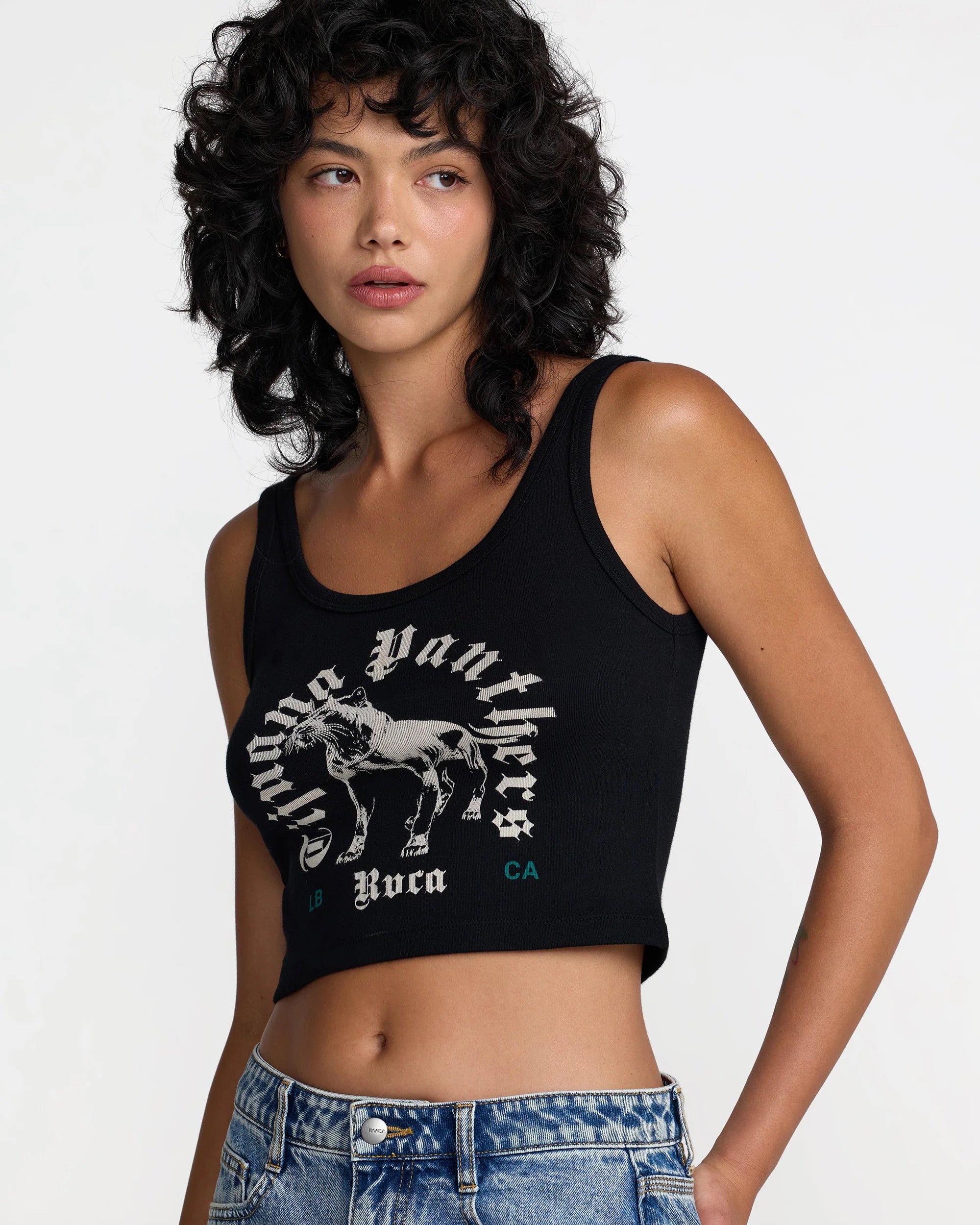 Tijuana Panthers Tank - RVCA Black