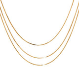 Trippy Three Wheat Stack Necklace