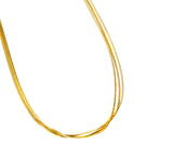 Trippy Three Wheat Stack Necklace