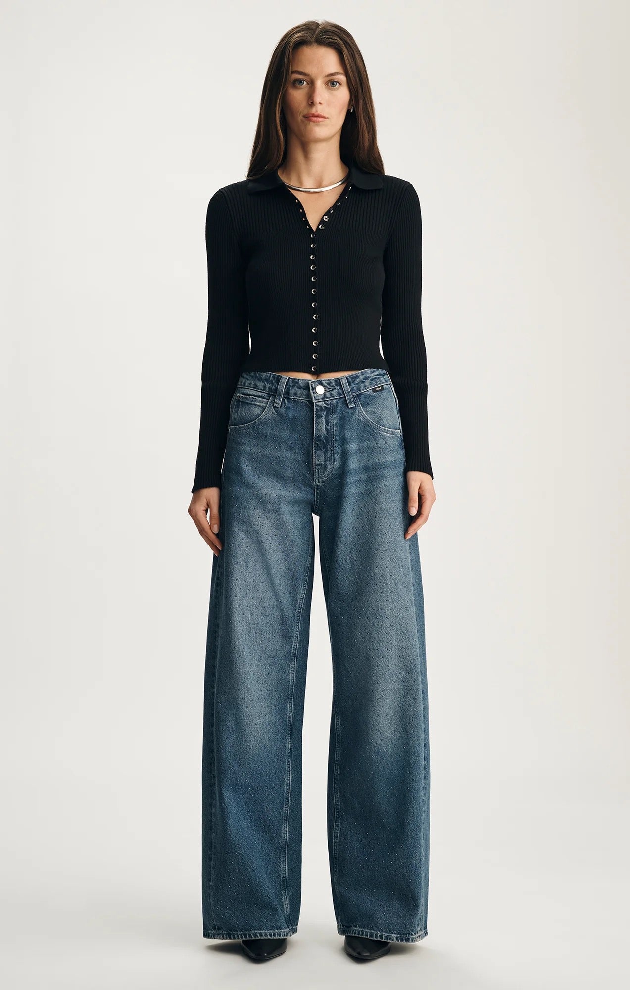 Siena Jean - Mid Blue Shiny