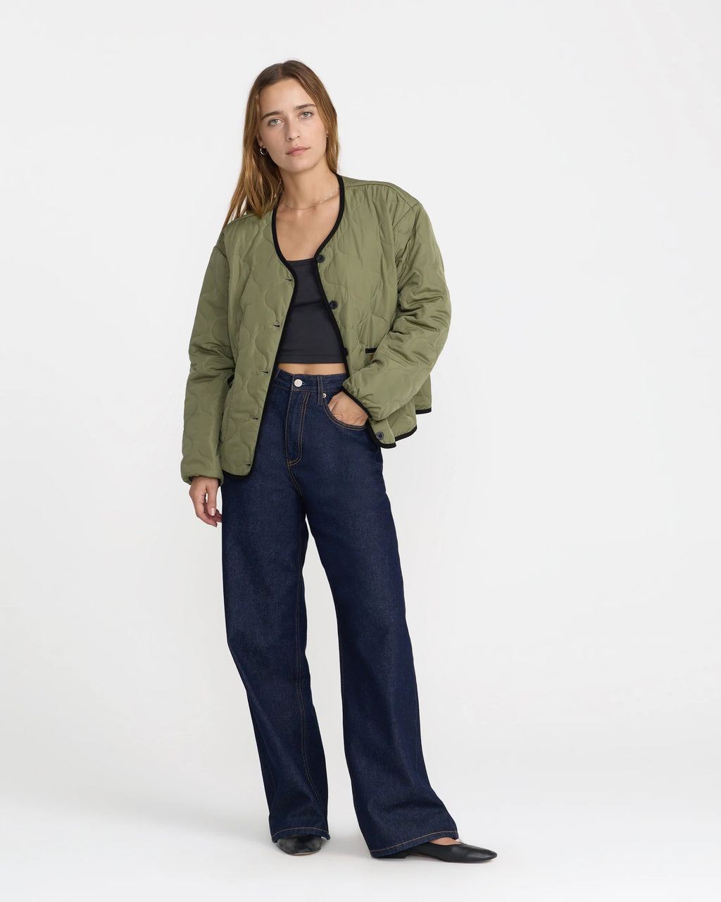 Hudson Reversible Liner Jacket - Olive