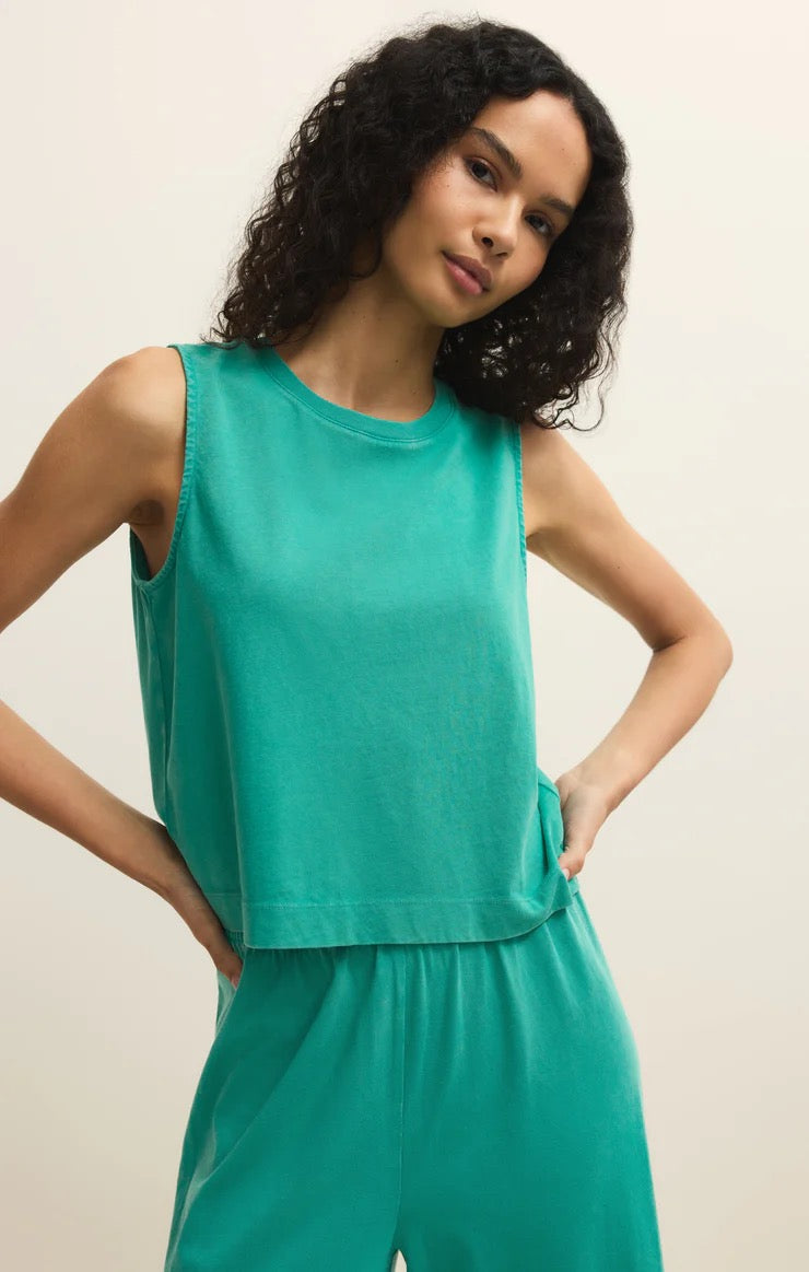 Sloane Jersey Muscle Tank - La Palma