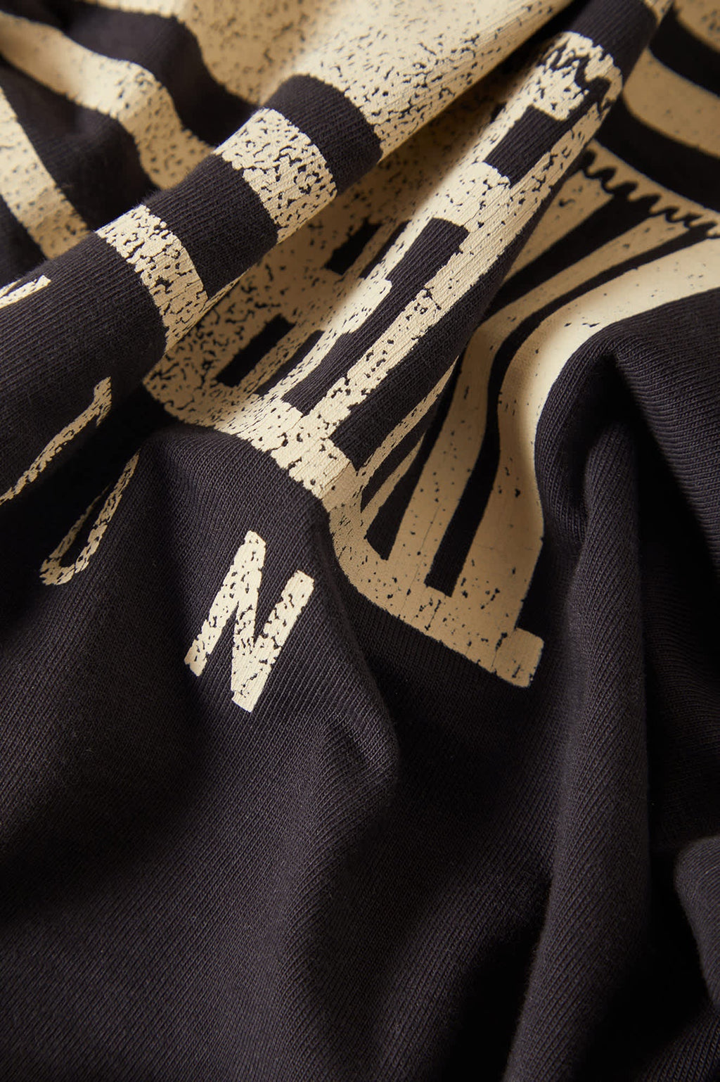 Poolside Boxy Crew Tee - Washed Black