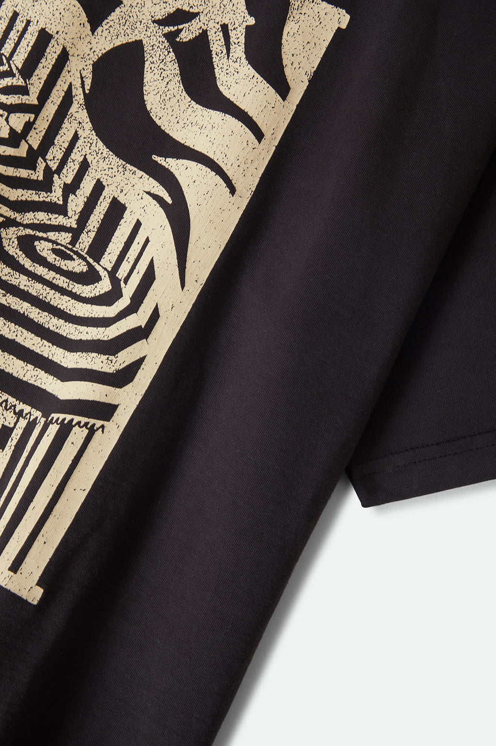 Poolside Boxy Crew Tee - Washed Black