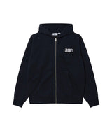 Margin Faded Zip Hood - Dark Navy