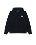 Margin Faded Zip Hood - Dark Navy