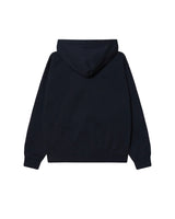 Margin Faded Zip Hood - Dark Navy
