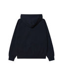 Margin Faded Zip Hood - Dark Navy