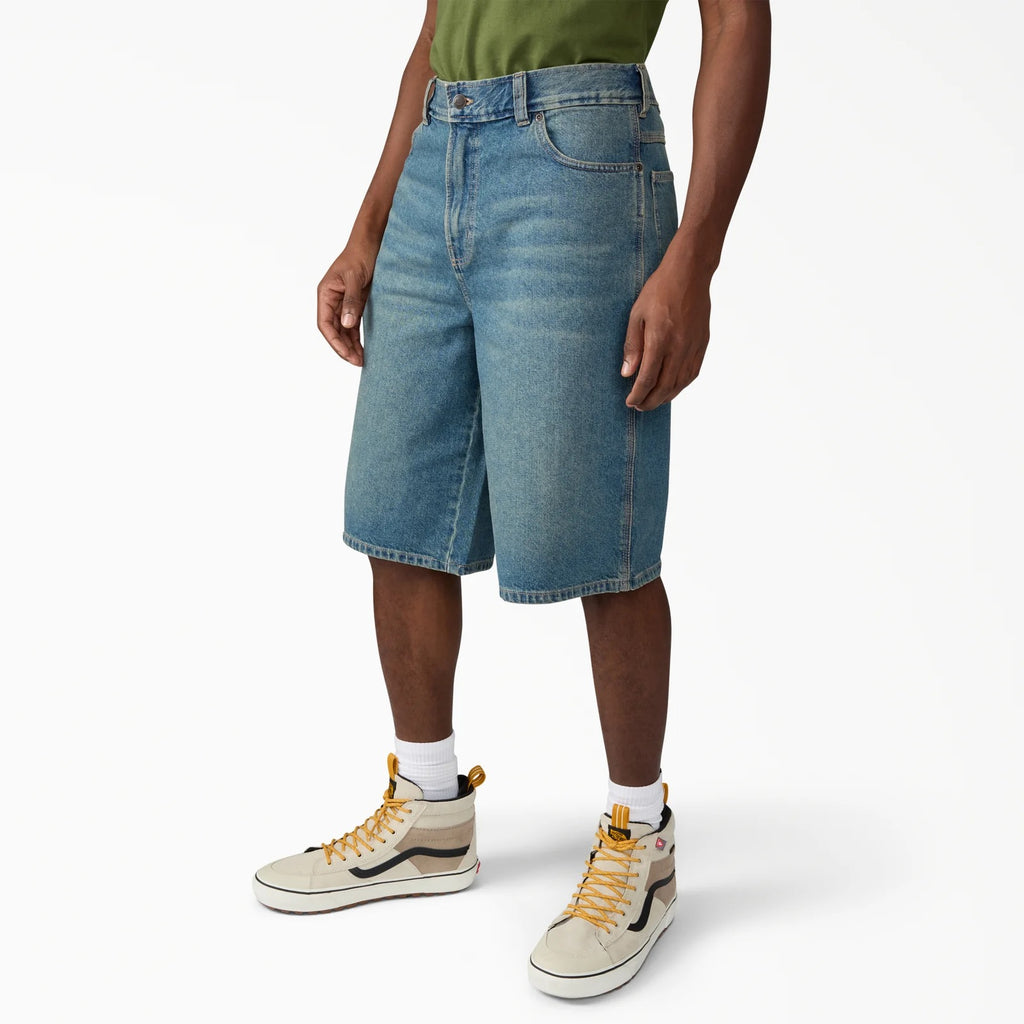 958 13" Loose Short - Khaki Tinted Blue