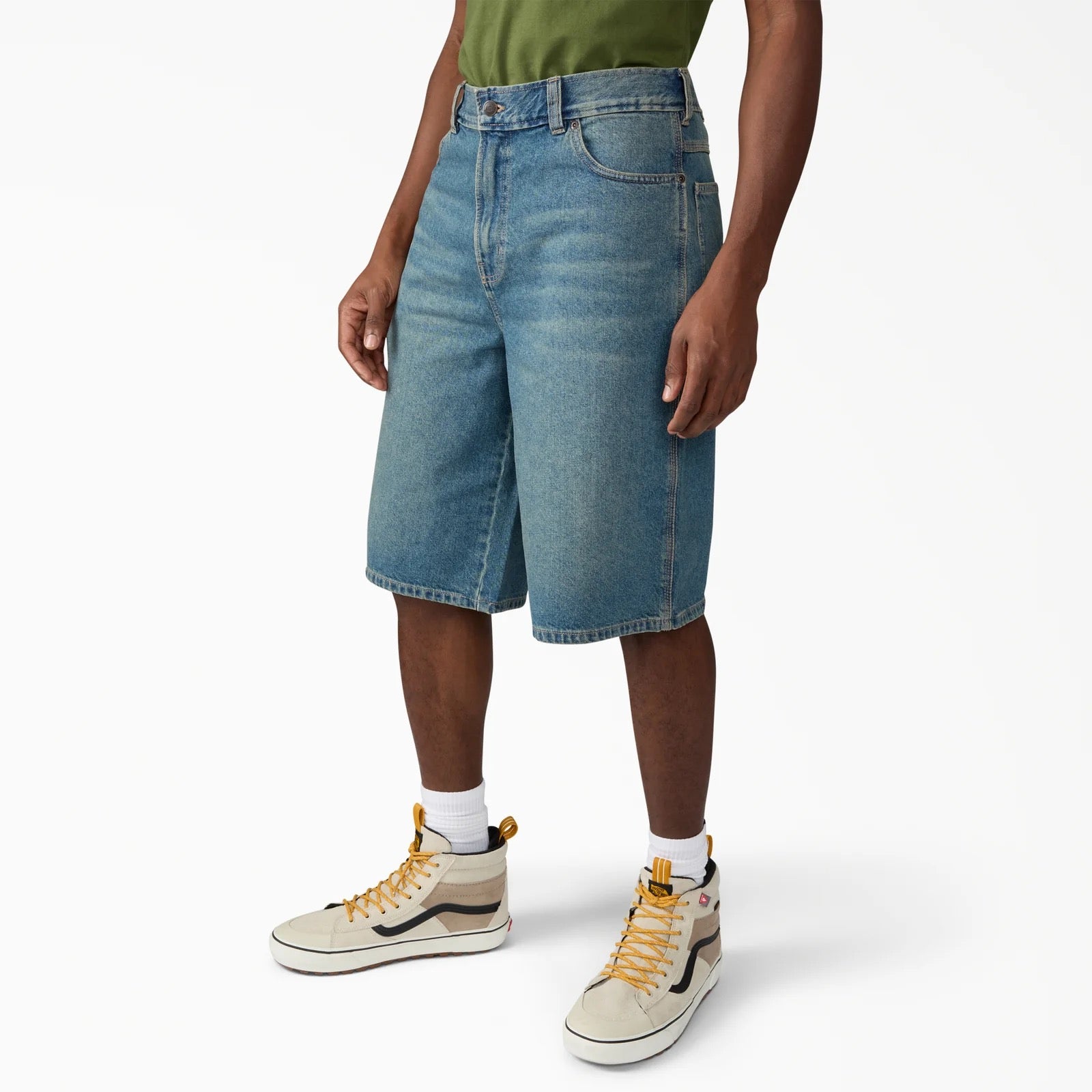 958 13" Loose Short - Khaki Tinted Blue