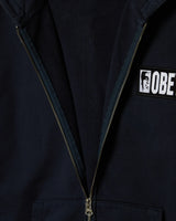 Margin Faded Zip Hood - Dark Navy