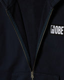 Margin Faded Zip Hood - Dark Navy