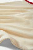 Ringer Organic A Tank - Off White/Crimson