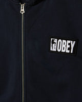 Margin Faded Zip Hood - Dark Navy