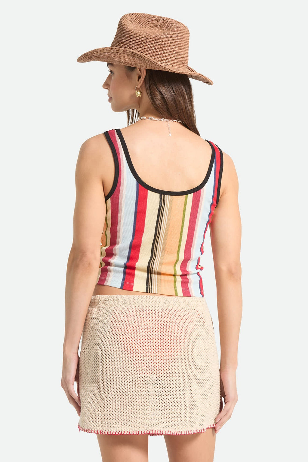 Ringer Organic A Tank - Peach Cobbler Multi