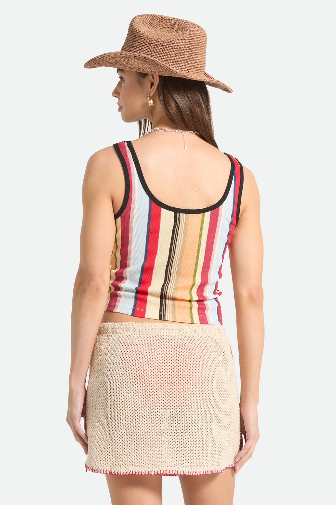 Ringer Organic A Tank - Peach Cobbler Multi