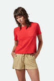 Carefree Organic Garment Dyed Perfect Tee - Crimson