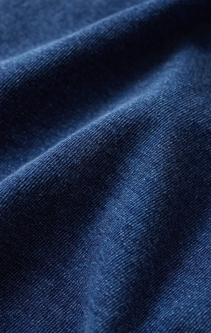 Camino Jersey Denim Top - Indigo