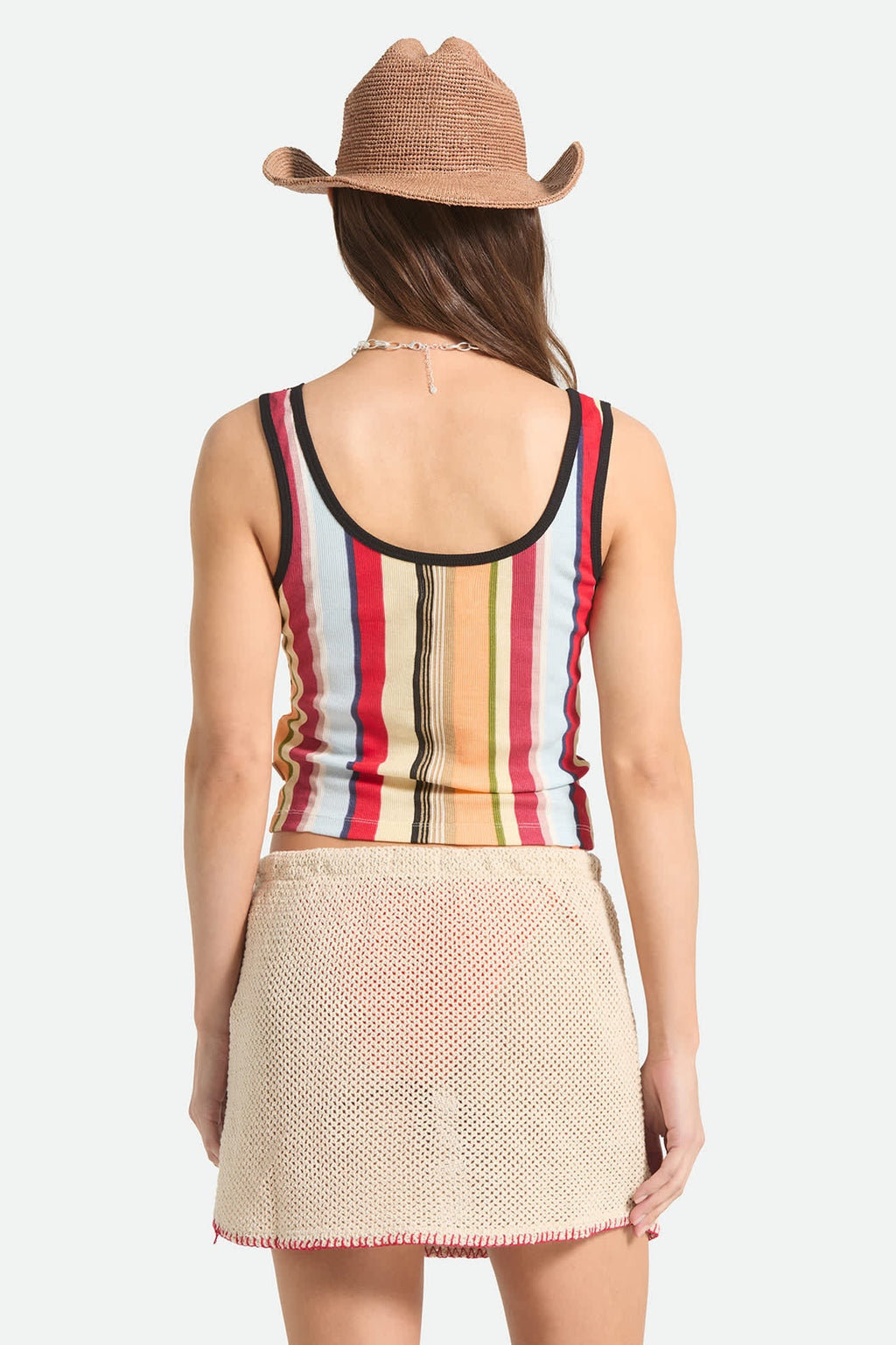 Ringer Organic A Tank - Peach Cobbler Multi