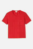 Carefree Organic Garment Dyed Perfect Tee - Crimson