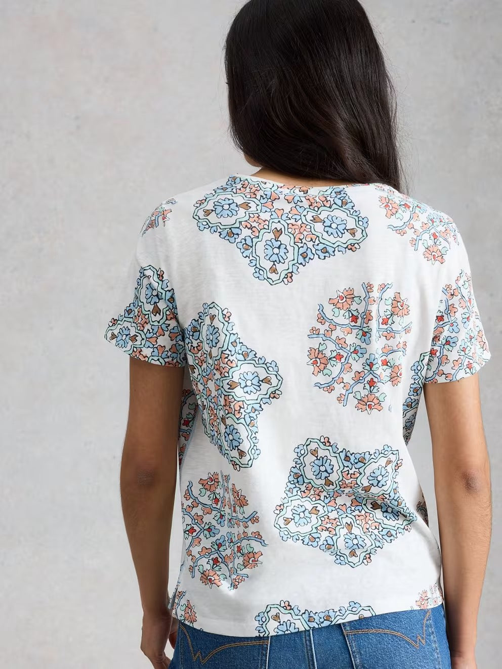 Abbie Tee - White Print