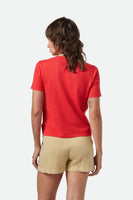 Carefree Organic Garment Dyed Perfect Tee - Crimson