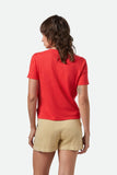 Carefree Organic Garment Dyed Perfect Tee - Crimson