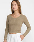 Jungle Long Sleeve Scoop Neck - Desert
