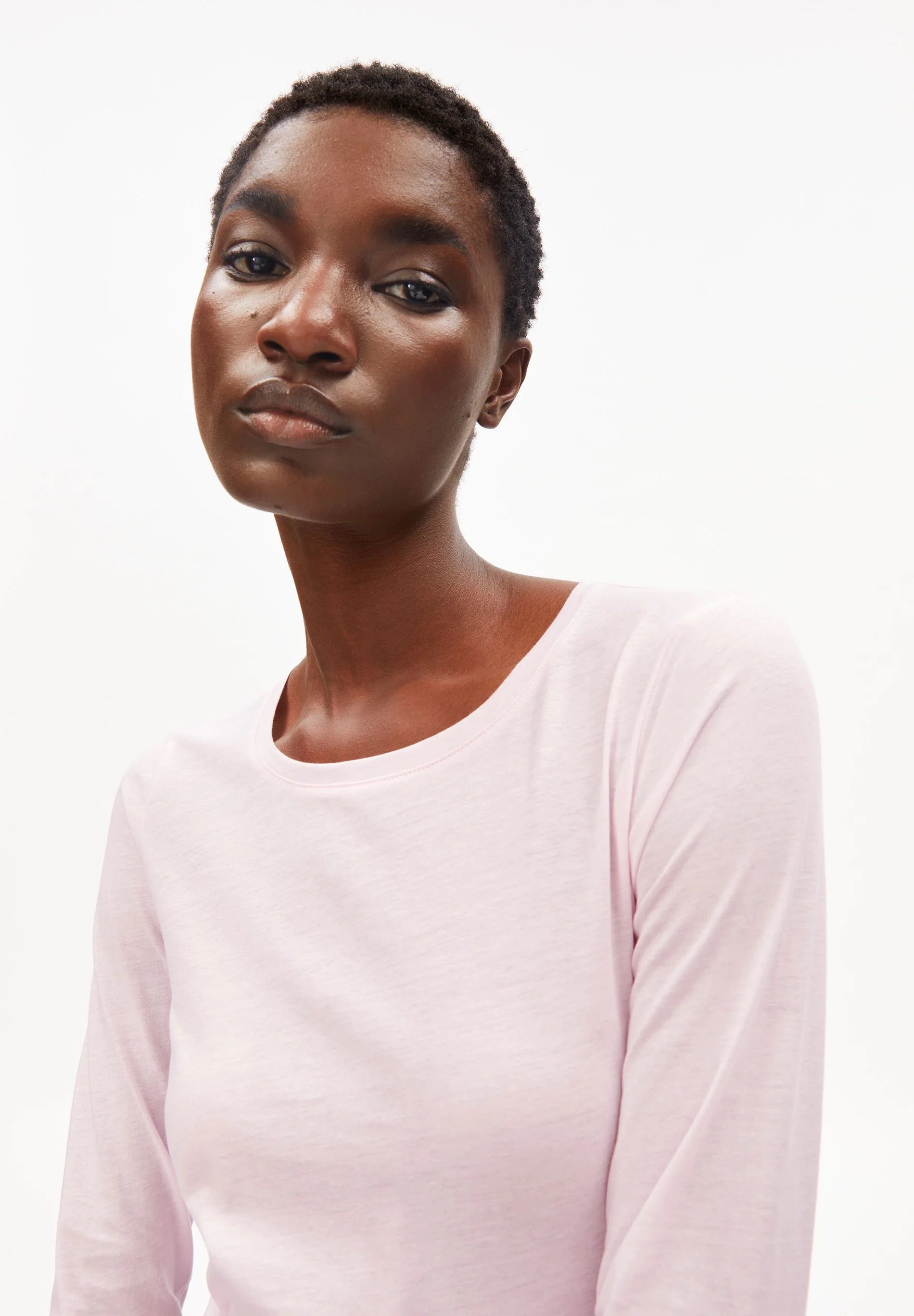 Einaara Soft Long Sleeve T Shirt - Pink Mist