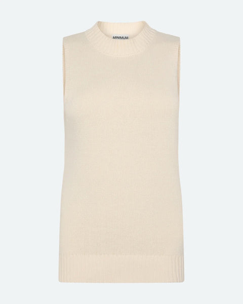 Mai Knit Vest - Brown Rice