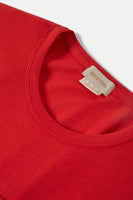 Carefree Organic Garment Dyed Perfect Tee - Crimson