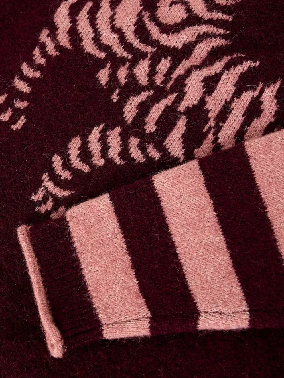 Tiger Stripe Jumper - Plum Multi