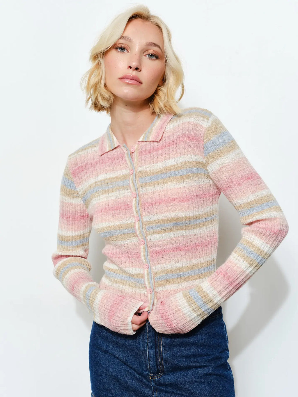 Alison Ribbed Polo
