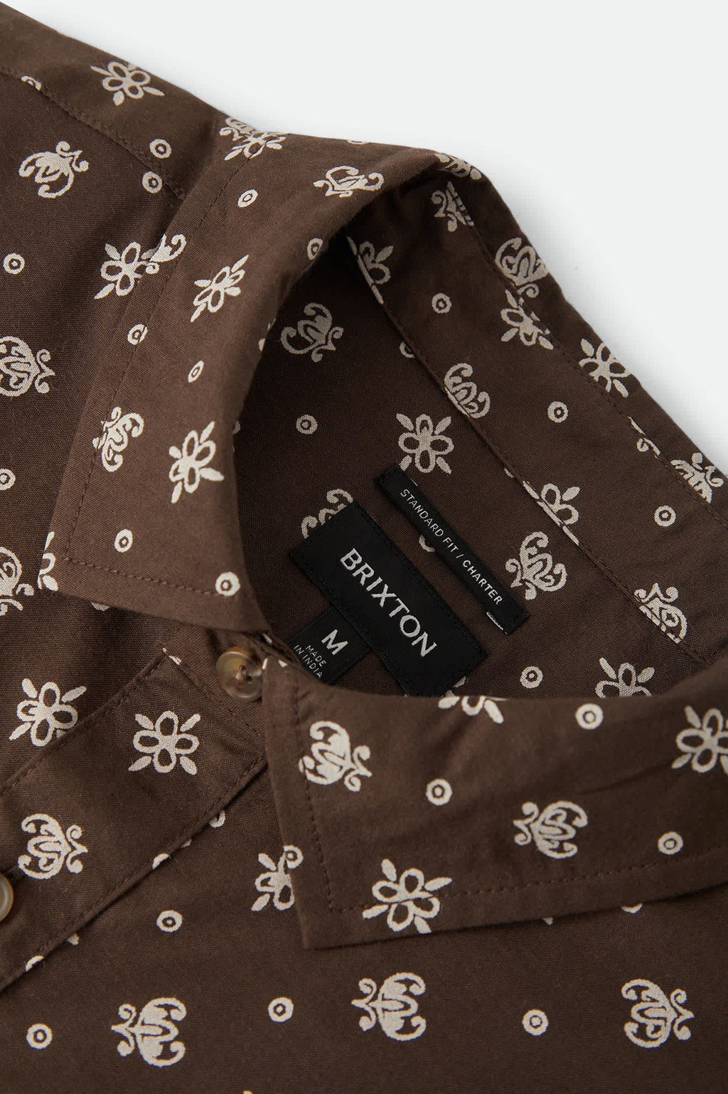Charter Print Short Sleeve Woven - Walnut Brown Bandana