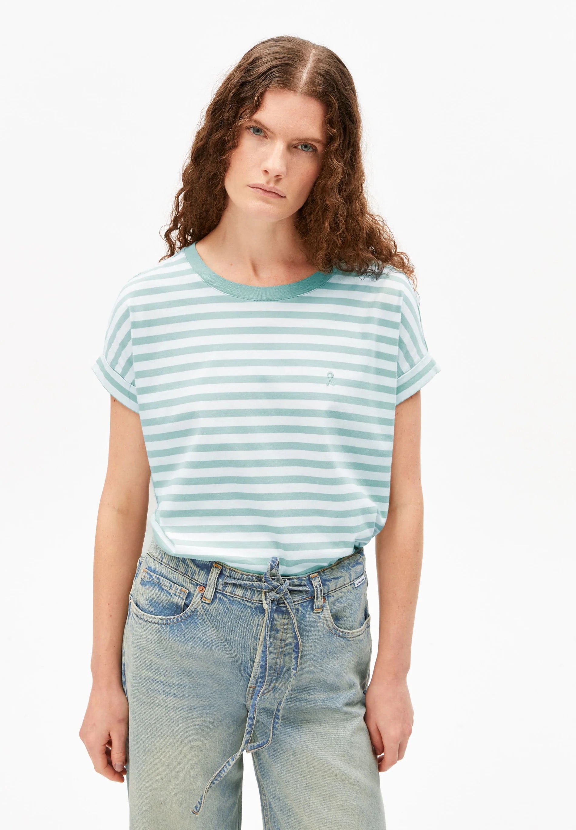 Idaara Stripes T Shirt - White/Foam