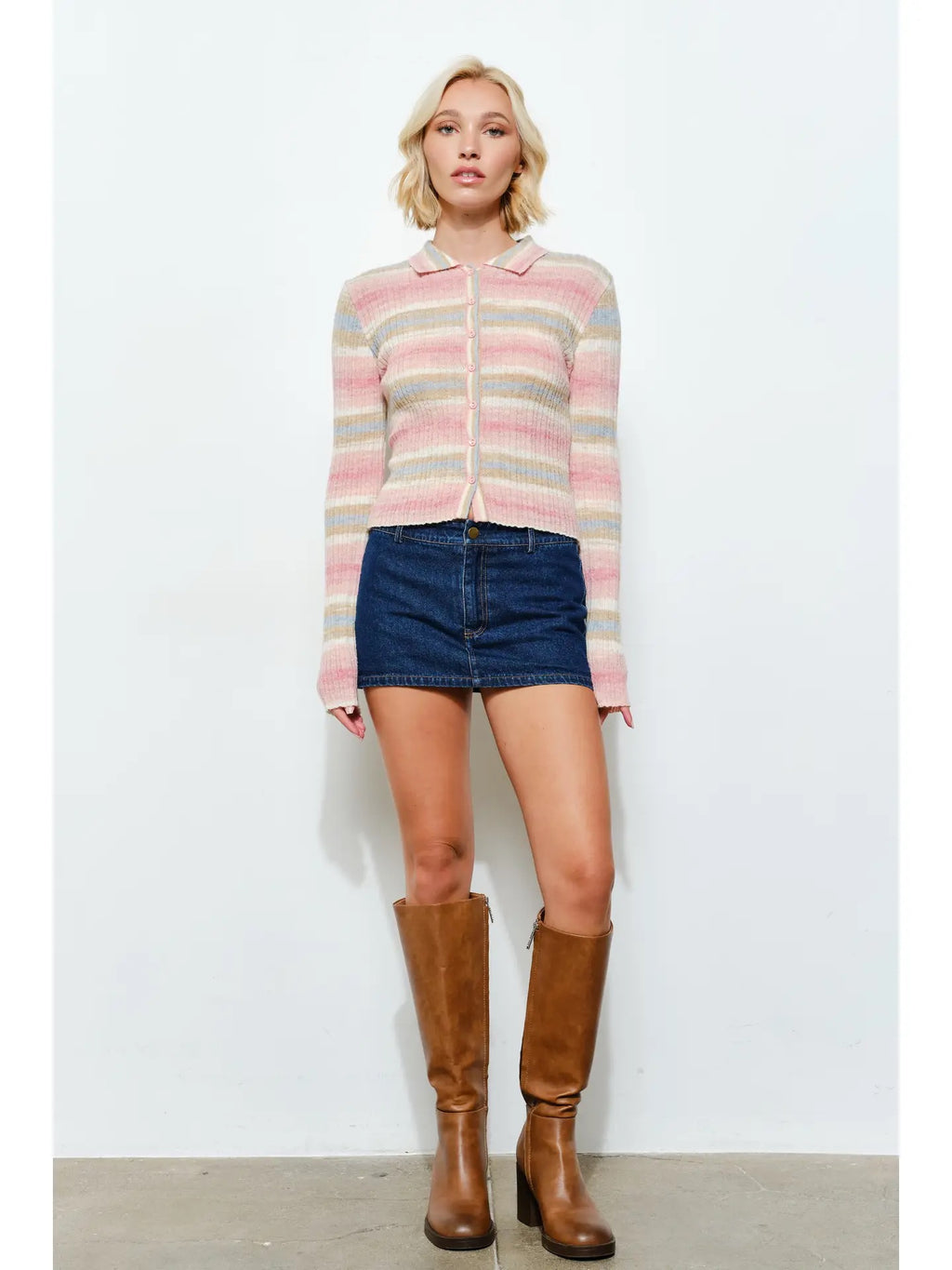 Alison Ribbed Polo