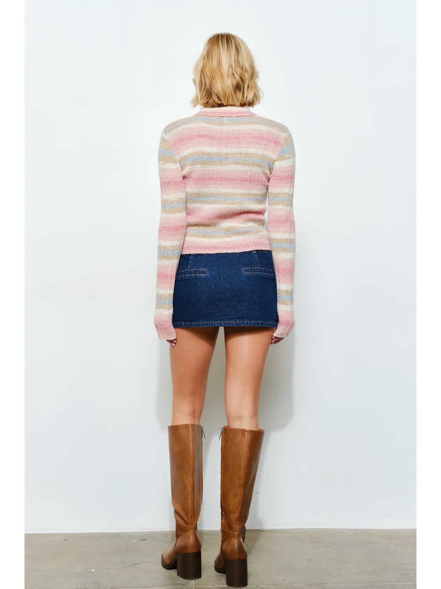 Alison Ribbed Polo
