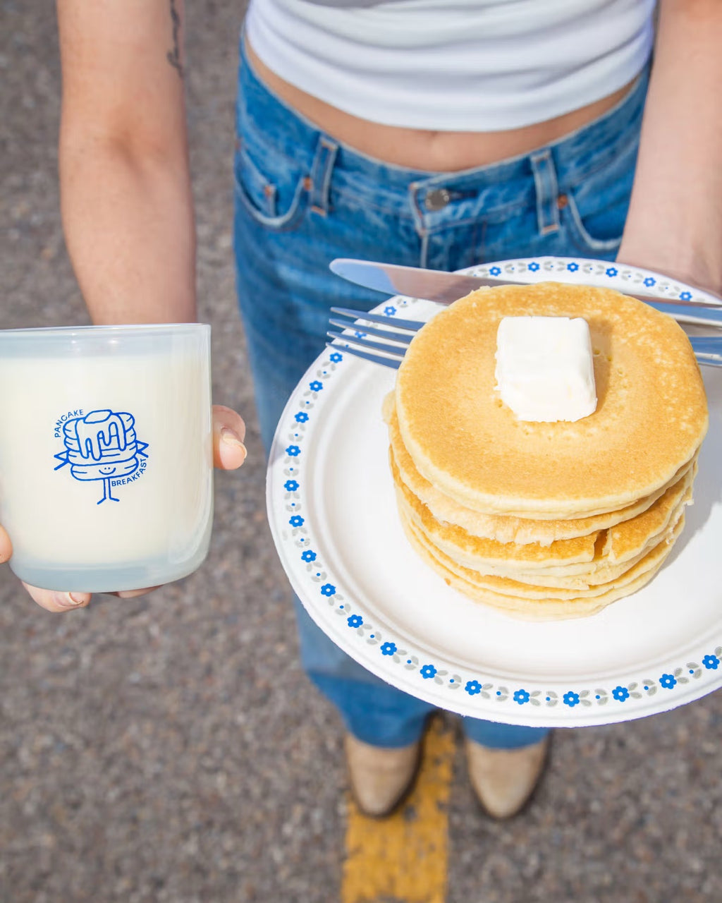 Pancake Breakfast Candle