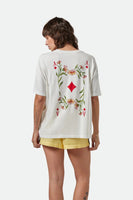 Botanical Ace Oversized BF Tee - Off White