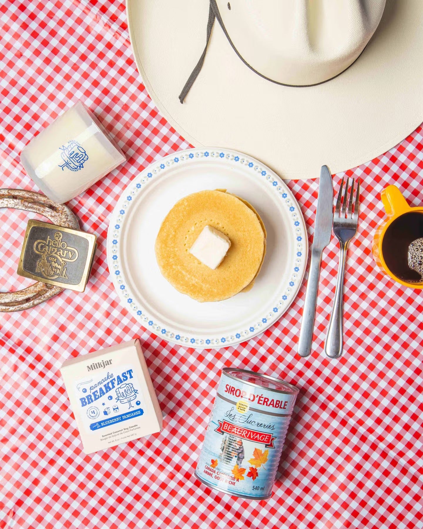 Pancake Breakfast Candle