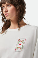 Botanical Ace Oversized BF Tee - Off White