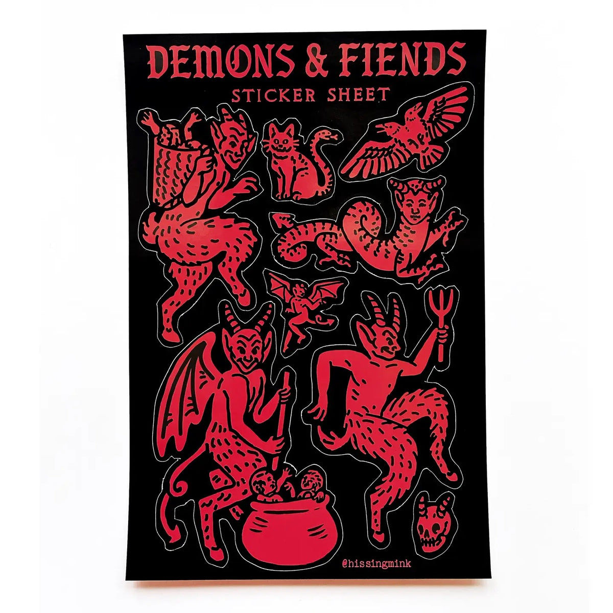 Demons & Fiends Sticker Sheet