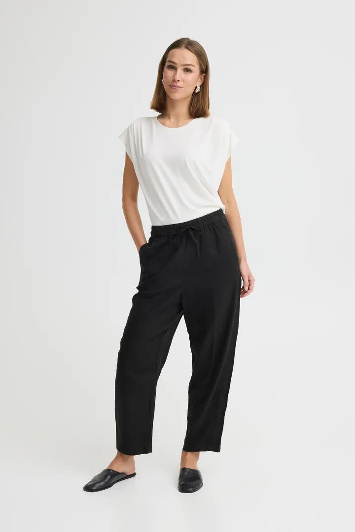 Linno Barrel Pant - Black