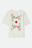 Botanical Ace Oversized BF Tee - Off White