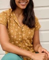 Camp Cove Short Sleeve Shirt - Kelp Floral Print