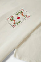 Botanical Ace Oversized BF Tee - Off White